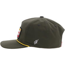 Load image into Gallery viewer, HOOEY X Wade Bowen Retro Patch Olive Hat.
