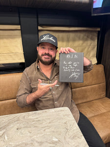 Autographed Handwritten Lyric Canvas (Limited Quantities!)